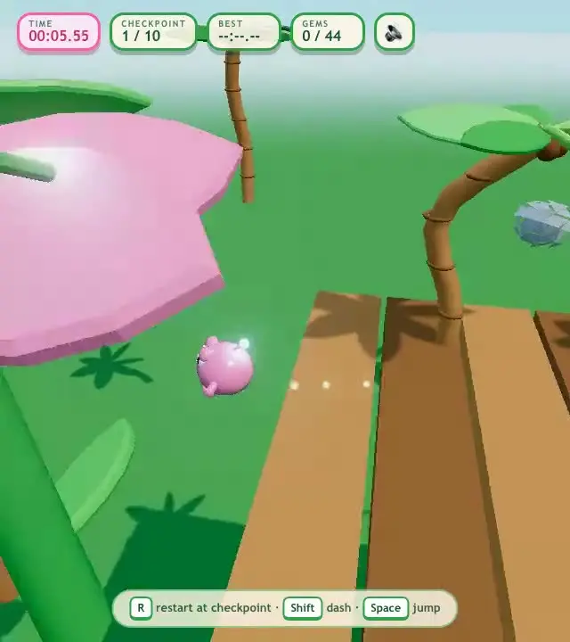 Opus 5 on Jelly Jungle — 3D jungle run