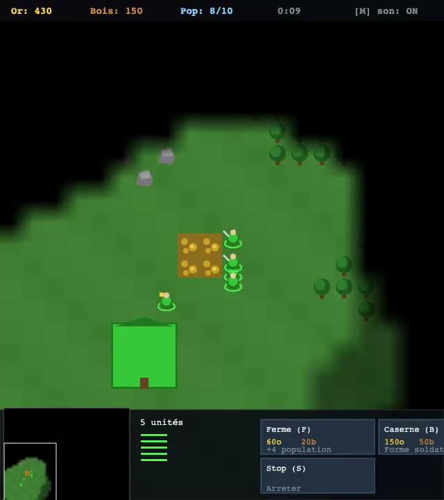 Kimi K3 on Warcraft 3 — mini RTS